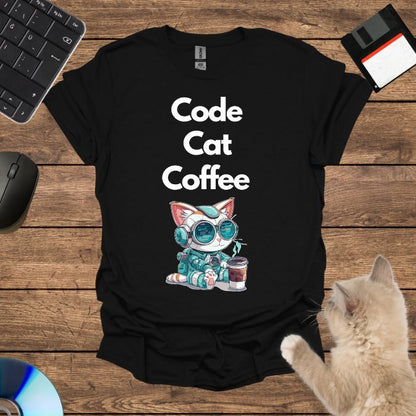 Code, Cat, Coffee: The Holy Trinity T-Shirt