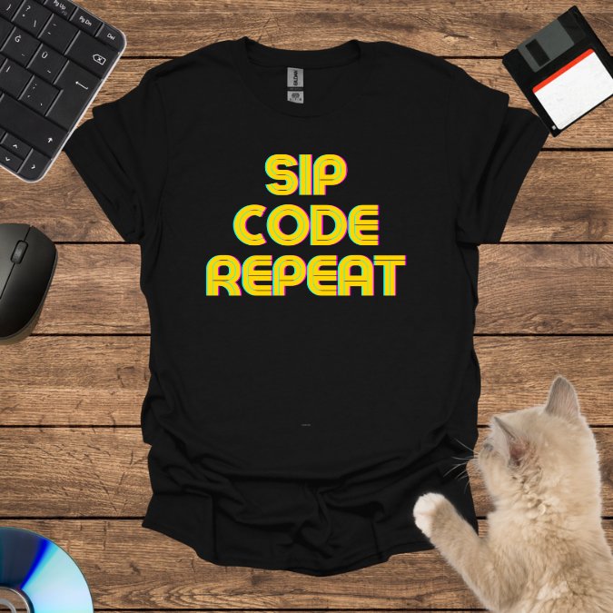 Sip, Code, Repeat T-Shirt