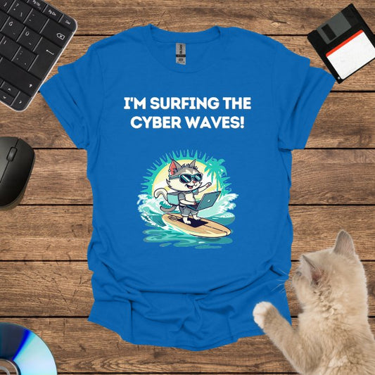 I'm surfing the cyber waves!