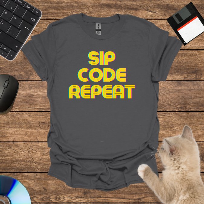 Sip, Code, Repeat T-Shirt