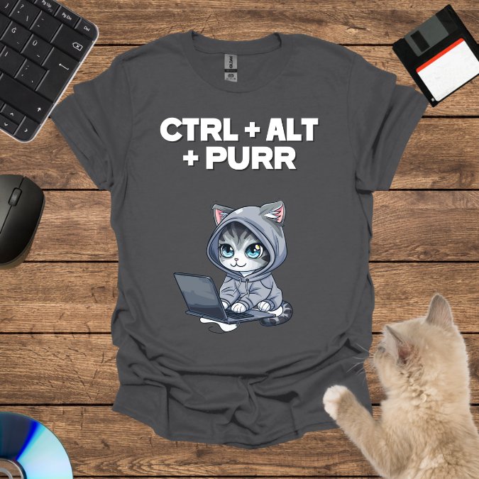 Ctrl + Alt + Purr T-Shirt