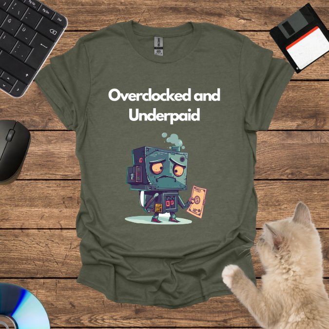 Overclocked and Underpaid T-Shirt