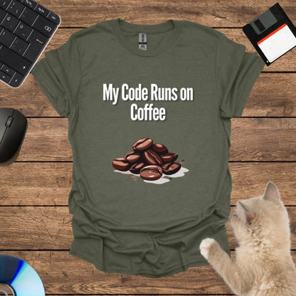 My Code Runs on Coffee T-Shirt