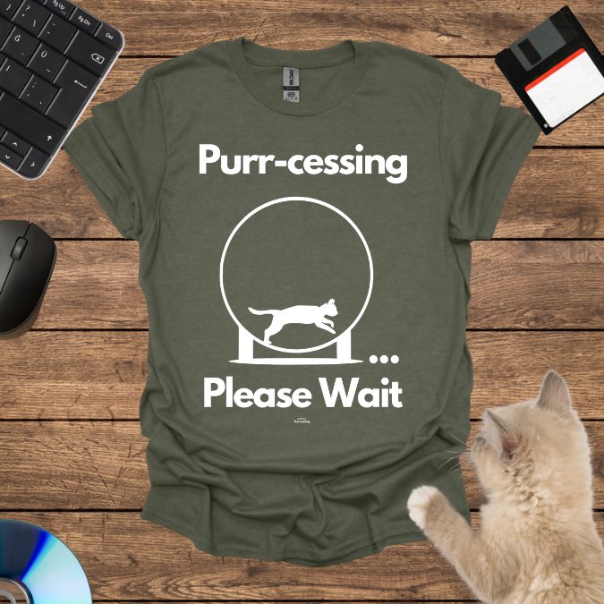 Purr-cessing... Please Wait T-Shirt