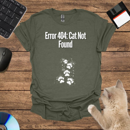 Error 404: Cat Not Found T-Shirt