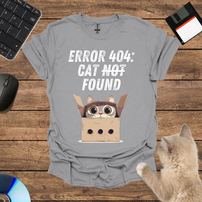 Error 404: Cat Not Found T-Shirt