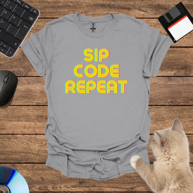 Sip, Code, Repeat T-Shirt