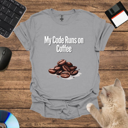 My Code Runs on Coffee T-Shirt