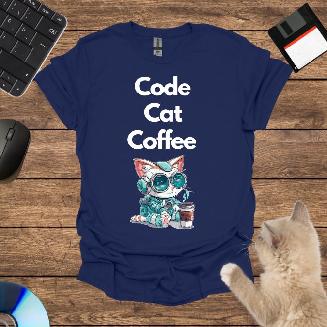 Code, Cat, Coffee: The Holy Trinity T-Shirt