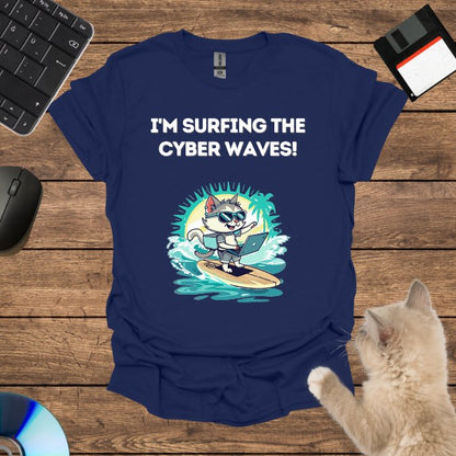 I'm surfing the cyber waves!