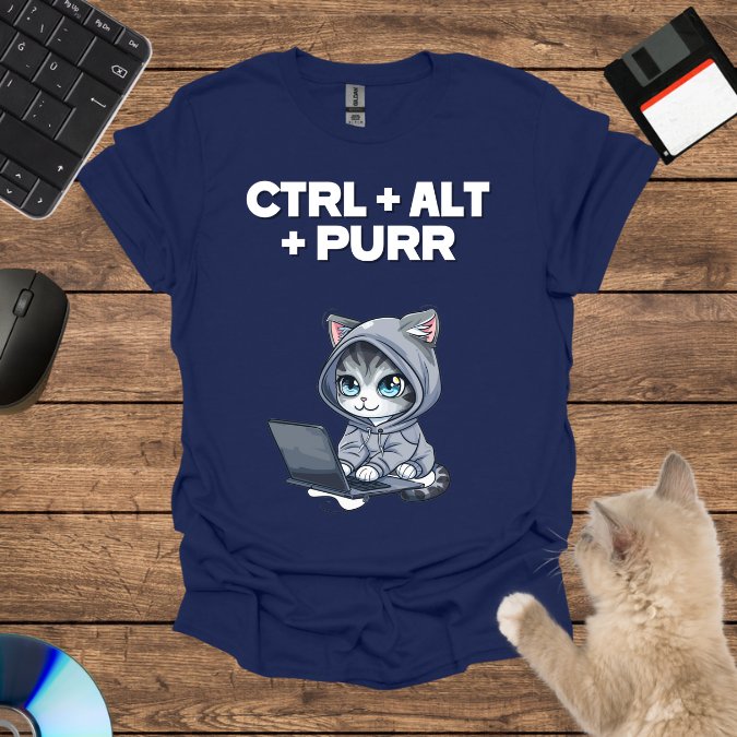 Ctrl + Alt + Purr T-Shirt