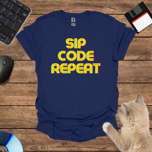 Sip, Code, Repeat T-Shirt