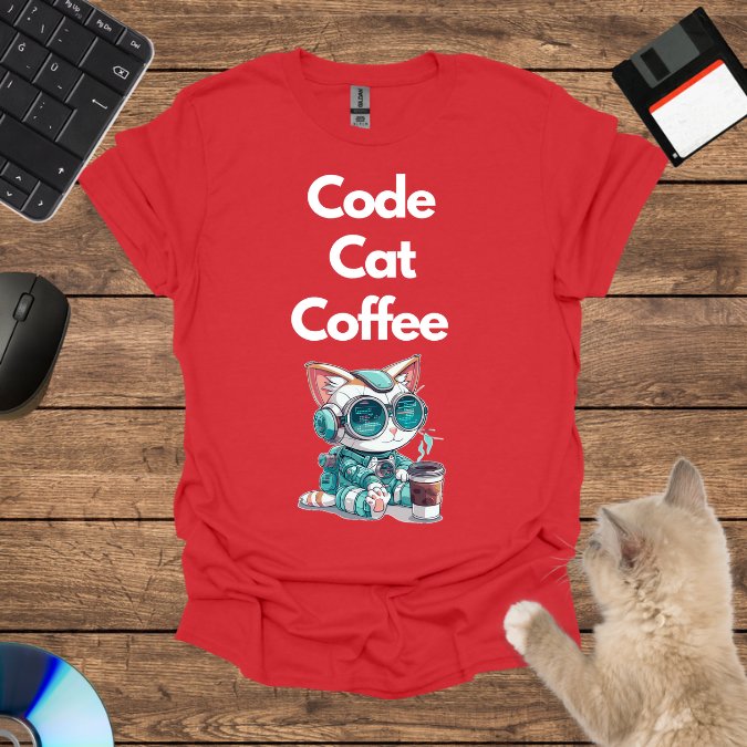 Code, Cat, Coffee: The Holy Trinity T-Shirt