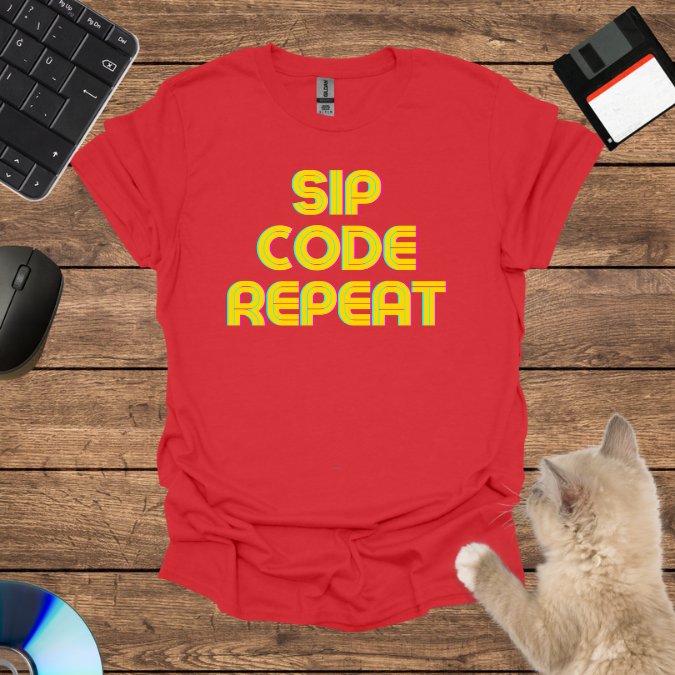 Sip, Code, Repeat T-Shirt