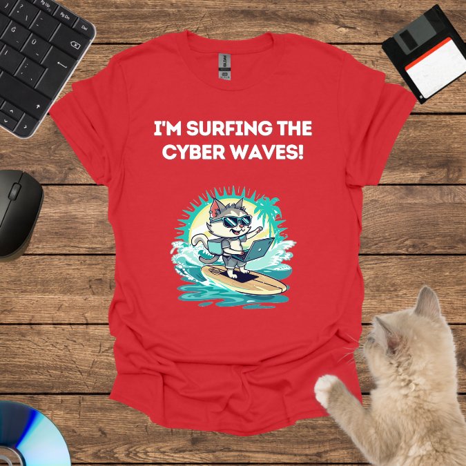 I'm surfing the cyber waves!