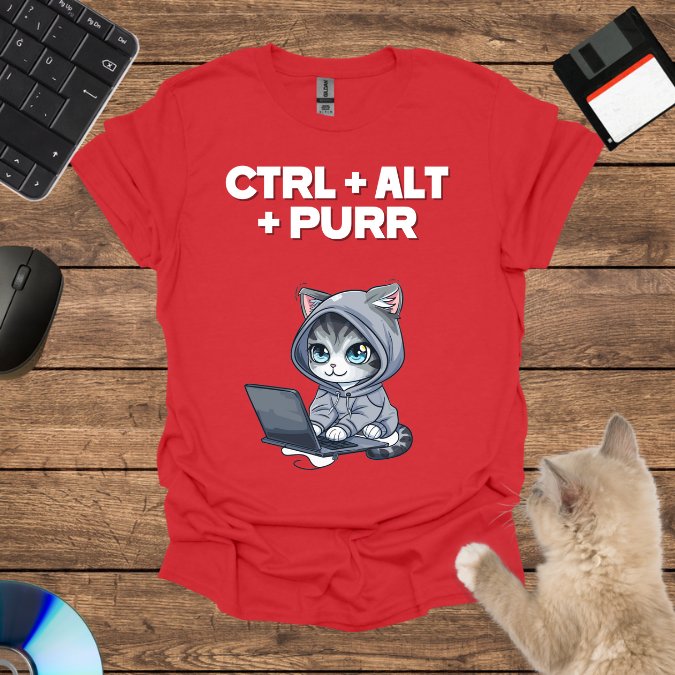 Ctrl + Alt + Purr T-Shirt