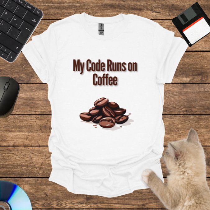 My Code Runs on Coffee T-Shirt