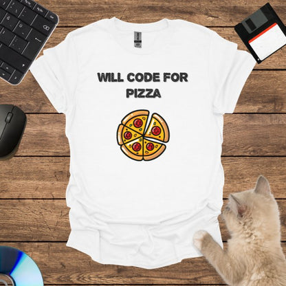 Will code for pizza T-Shirt